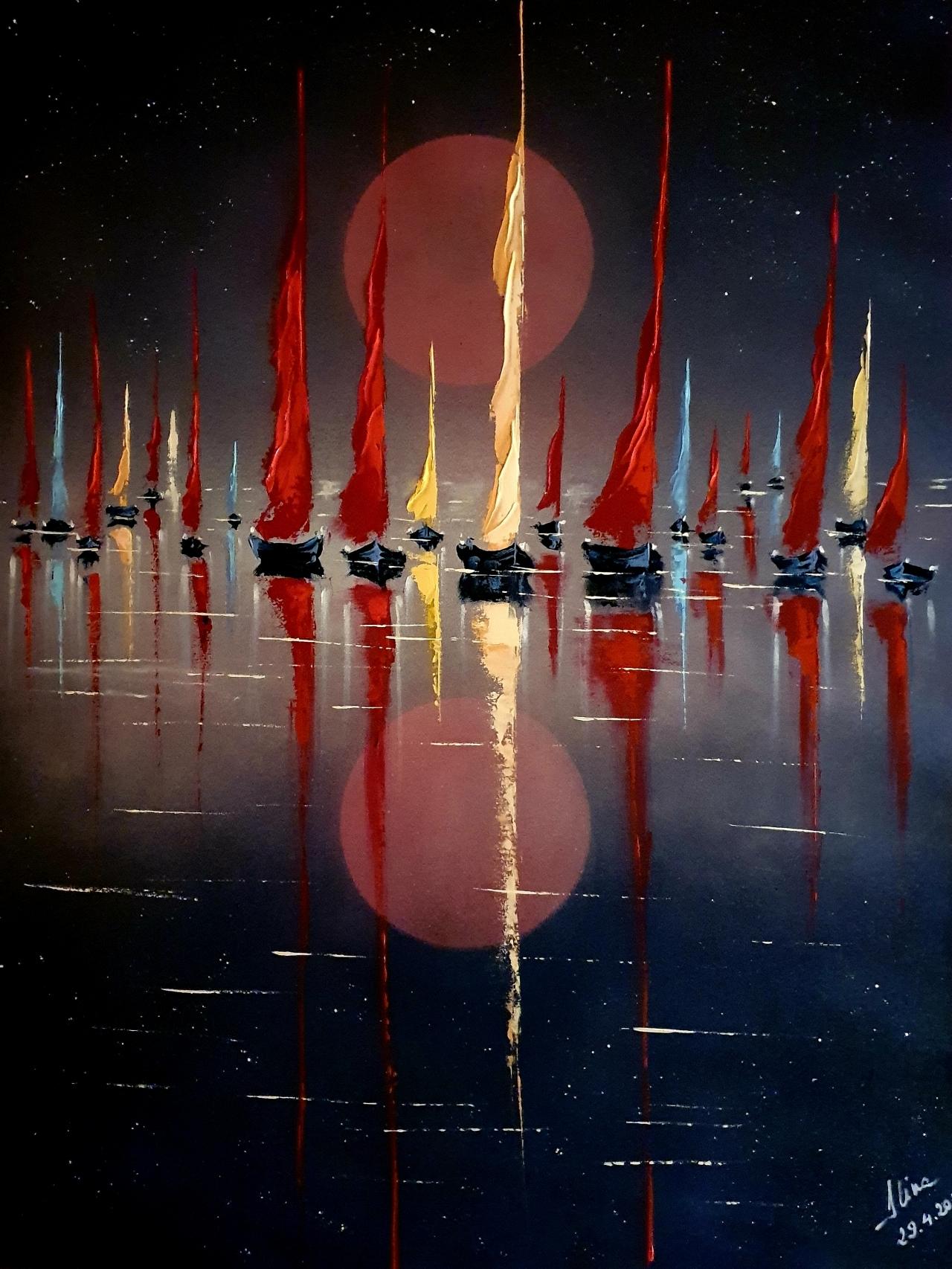 ArteDiAlina.com painting: Hard to keep distance